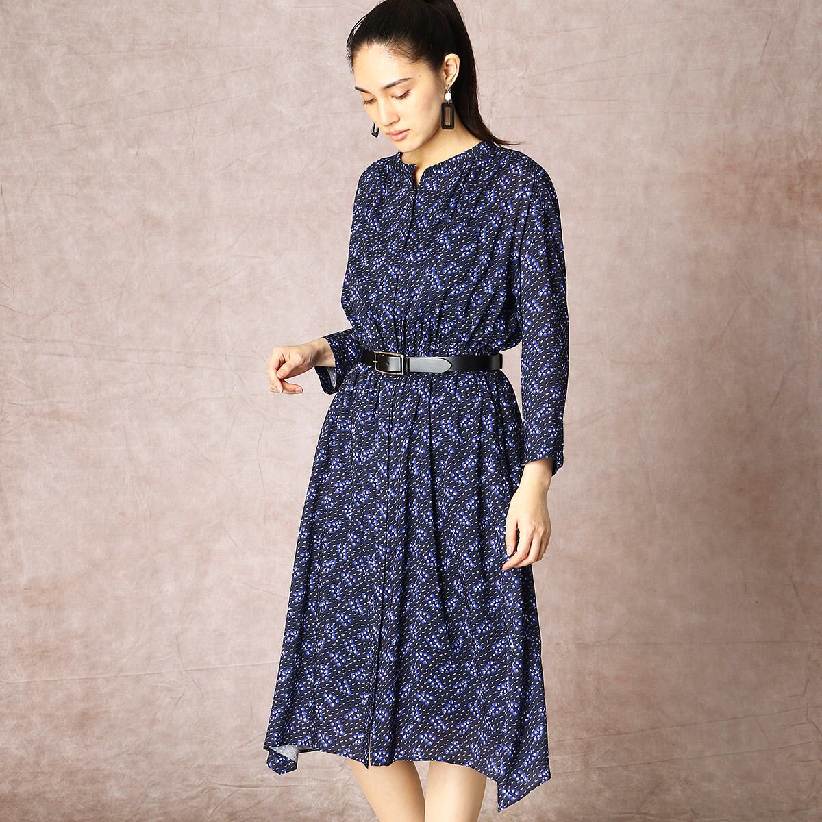 税込 リバティプリント シャツドレス シャツワンピース Michiganladder Com