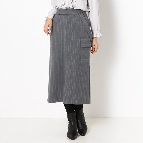 ｔａｌｌサイズ シアバターストライプ スカート コムサ Comme Ca 34 06fw05 1 ファッション通販 マルイウェブチャネル