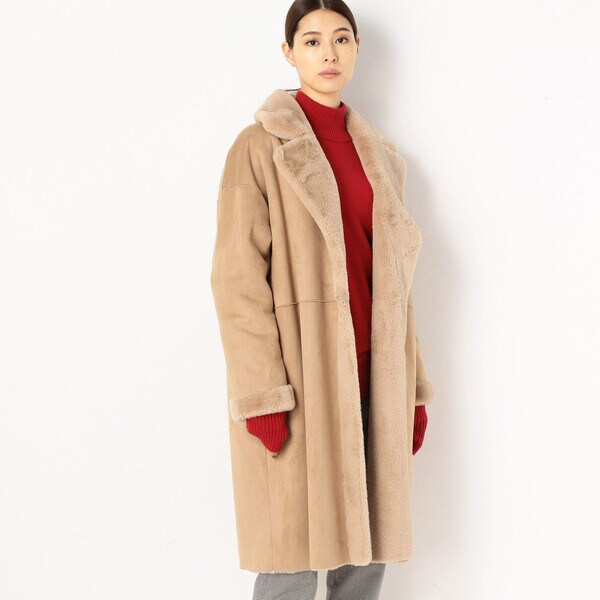 【美品】コムサデモード ムートンコート Sサイズ リアルムートン ファーコート フェイクムートン コート | コムサ(COMME CA) | マルイウェブチャネル