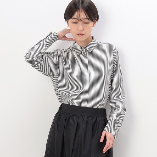 デシンストライププリント シャツ | コムサ(COMME CA) | マルイウェブ