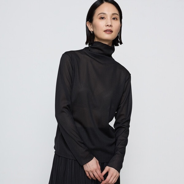 〔 Sサイズ 〕 ソフトチュール×ウーリー分繊トリコット広巾 プルオーバー COMME CA｜[ Sサイズ ] ソフトチュール*ウーリー分繊トリコット