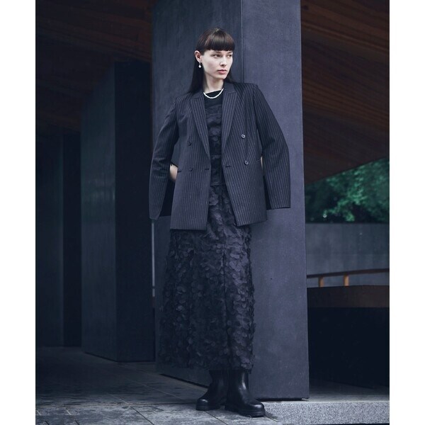 TALLサイズ 〕 【ブライトリーセットアップ】ドットフラワーチュール