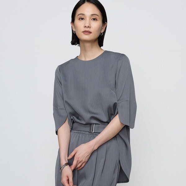 TALLサイズ 〕 フィネスボイル ボウタイシャツ | コムサ(COMME CA