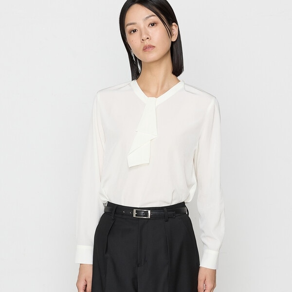 GREY LABEL ギャザースタンドブラウス | マッキントッシュ