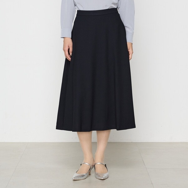 Sサイズ 〕 リネンフラワー 刺繍ハギプリーツスカート | K.T キヨコ