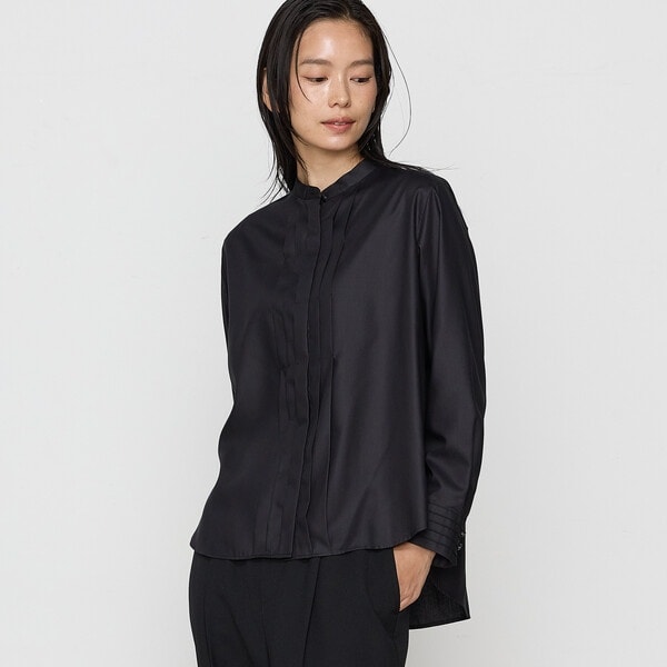 強撚カッセンアートプリント フロントタックブラウス | K.T キヨコ