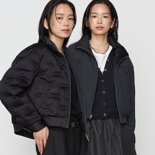 極美品　ナノユニバース　LB.03 西川ダウン　サージショートダウン　ネイビー 西川ダウン(R) 」サージ ショートダウン