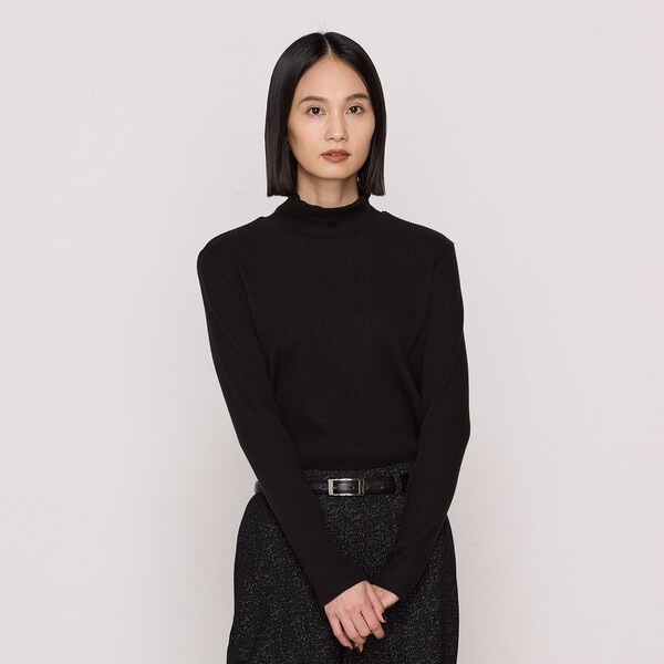 ラグウォームリブニット ハイネックプルオーバー | コムサ(COMME CA