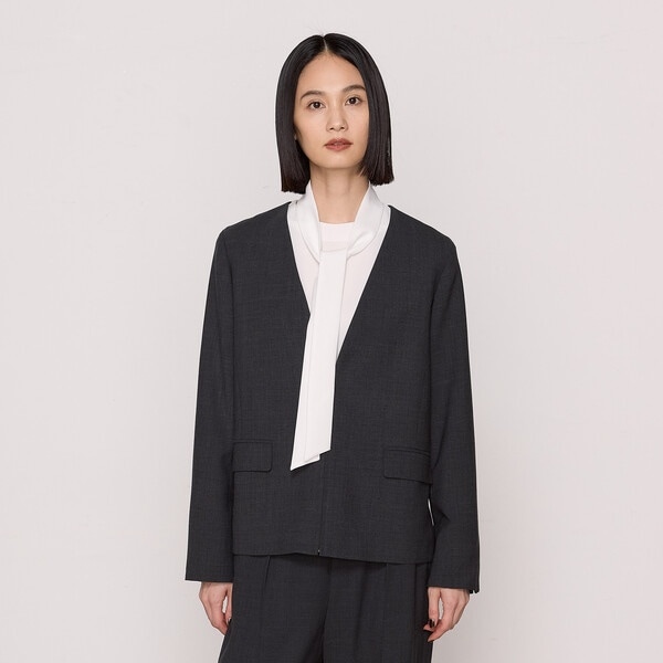 セットアップ対応】ウールジョーゼット ジャケット | コムサ(COMME CA