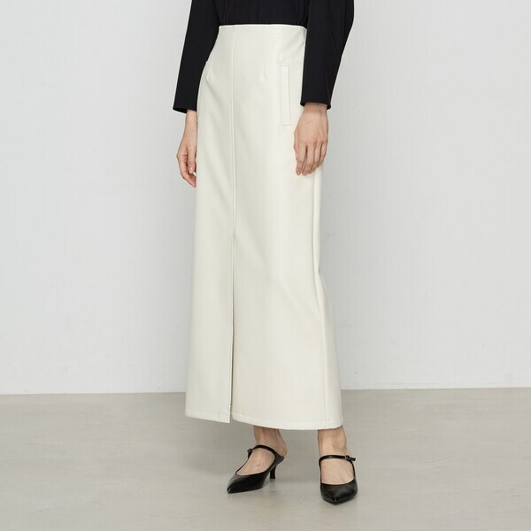 セットアップ対応》高機能 フィブリルサテンバイヤススカート