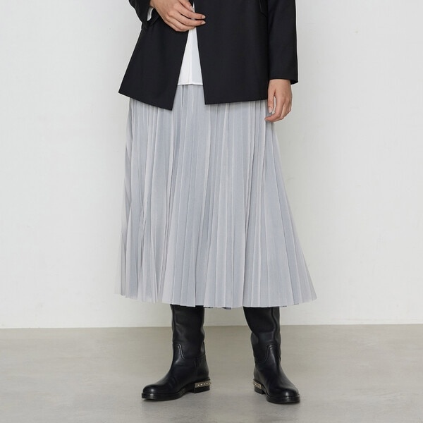 セットアップ対応》高機能 フィブリルサテンバイヤススカート