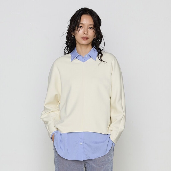 ソフトストレッチダンボールニット プルオーバー | コムサ(COMME CA