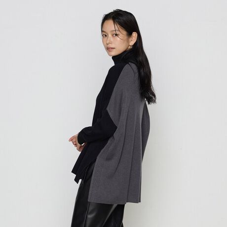 [^ԁF34-51IK04-205]sfUCtOŐF~bNXoCJ[jbgłBʂ猩ƌ납猩̈ۂςꖇő݊̂^[gvI[o[łBWbvJ[fBKl̃X[X҂݂Ŋ炩Ȏ̕ҒnłB^[glbNȂ܂BI[o[VGbg̐gЂƍאg̑ŃnfUCŁAꖇ͂R[g̃Ci[ɂ߂̈ꖇłBsfށtE[፬ȂZ~іaтōĂ̂œKxɖĉ݂̎łBׂŔG肪ǂ_炩芊炩ȎɂȂ܂B