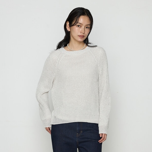 〔 TALLサイズ 〕 和紙混杢ニット プルオーバー TALLサイズ 〕 和紙混杢ニット プルオーバー | コムサ(COMME CA