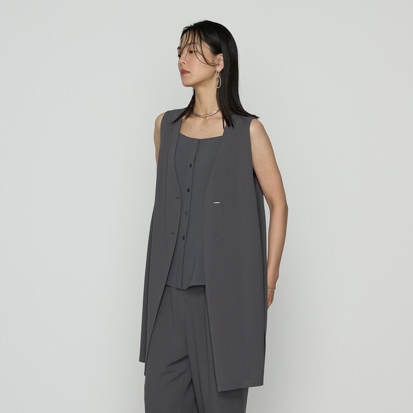 【セットアップ対応】ストレッチカラミ ジレ セットアップ対応】ストレッチカラミ ジレ | コムサ(COMME CA