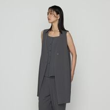 【セットアップ対応】ストレッチカラミ ジレ