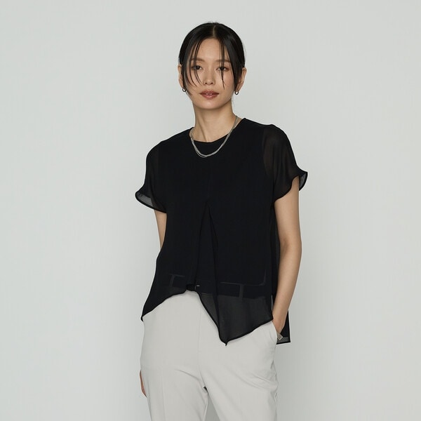 〔 Sサイズ 〕 リライムジョーゼット ブラウス リライムジョーゼット ブラウス（シャツ/ブラウス）｜COMME CA