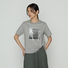 〔 TALLサイズ 〕 スーピマコットンポンチ フォトTシャツ