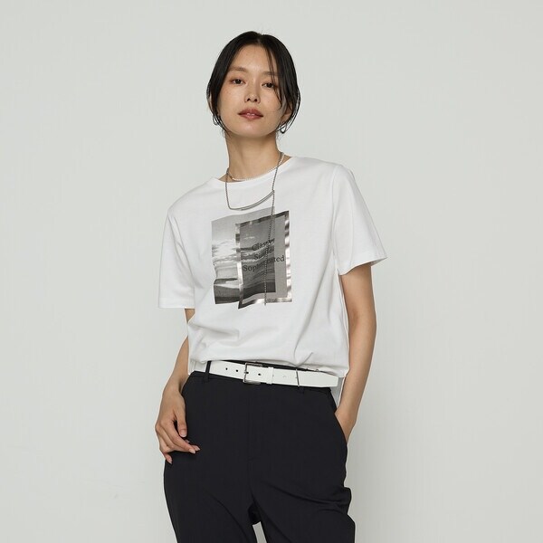 スーピマコットンポンチ フォトTシャツ セール】スーピマコットンポンチ フォトTシャツ（Tシャツ