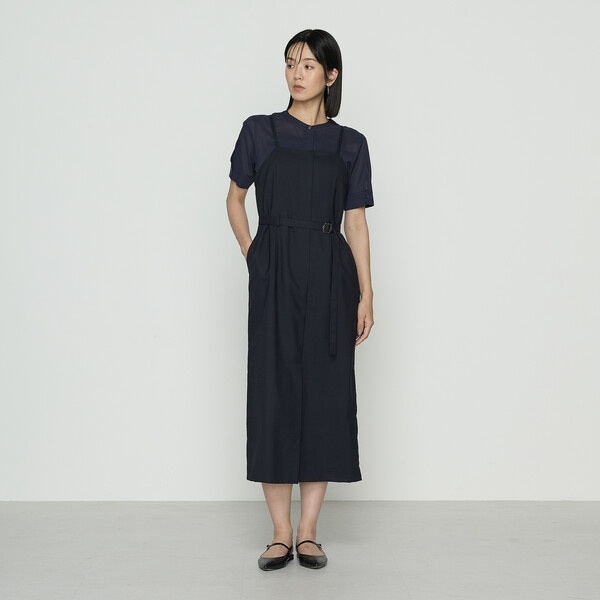 サイズ 〕 ユーロジャージー フィット＆フレアワンピース | ギャバジン