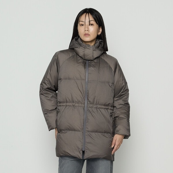   ダウンコート ライトナイロンタフタ フード付きダウンコート | コムサ(COMME CA