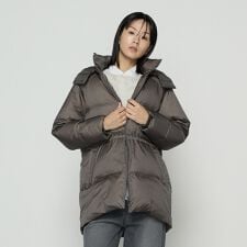 コムサ(COMME CA)の〔 TALLサイズ 〕 ライトナイロンタフタ  フード付きダウンコート