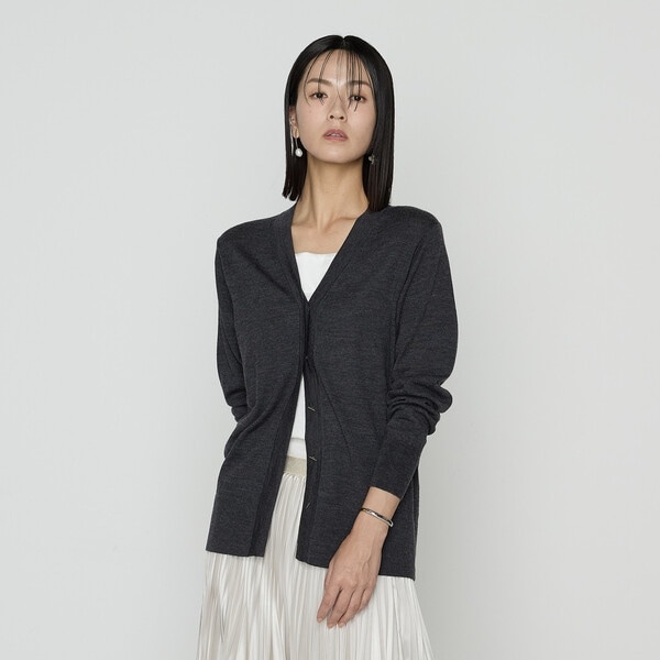 コムサ（COMME CA）/〔 Sサイズ 〕 ウール梳毛 Vネックカーディガン Sサイズ 〕 ウール梳毛 Vネックカーディガン | コムサ(COMME CA