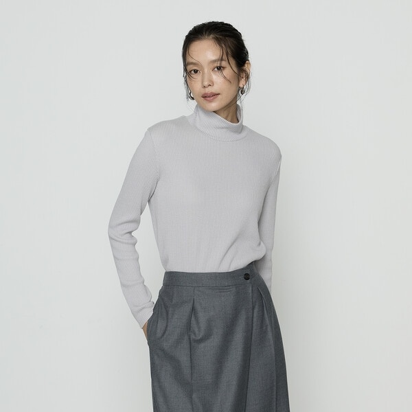 ラグウォームリブニット タートルネックプルオーバー | コムサ(COMME