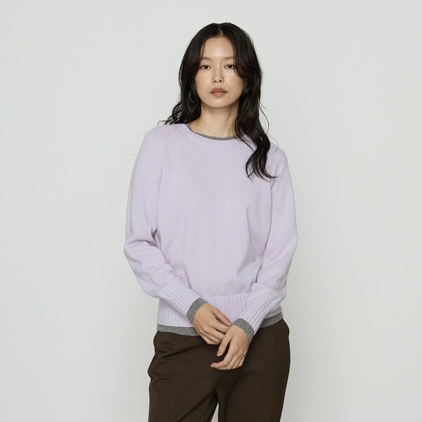 コムサ（COMME CA）/カシミヤ混ウール バイカラーニット カシミヤ混ウール バイカラーニット | コムサ(COMME CA) | マルイ