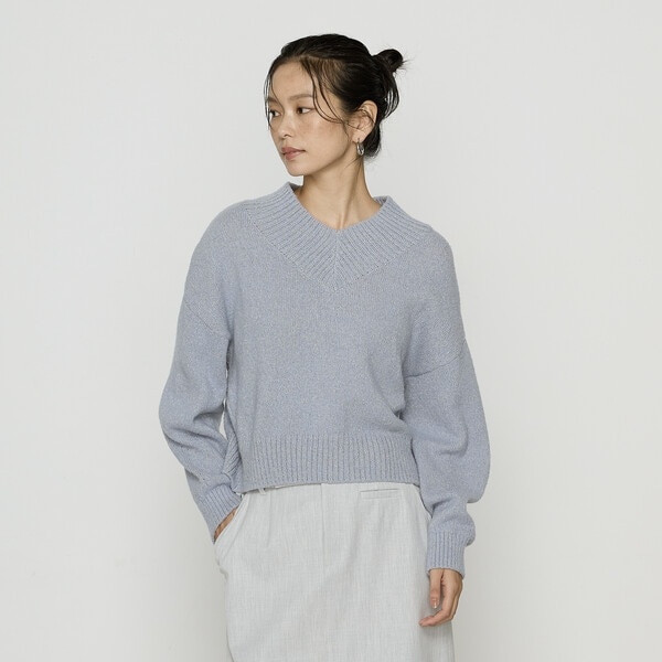 TALLサイズ 〕 和紙ブークレー Vネックプルオーバー | コムサ(COMME CA