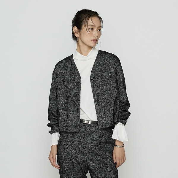 スラブファンシーツイード ジャケット | 23区(23KU) | マルイウェブ