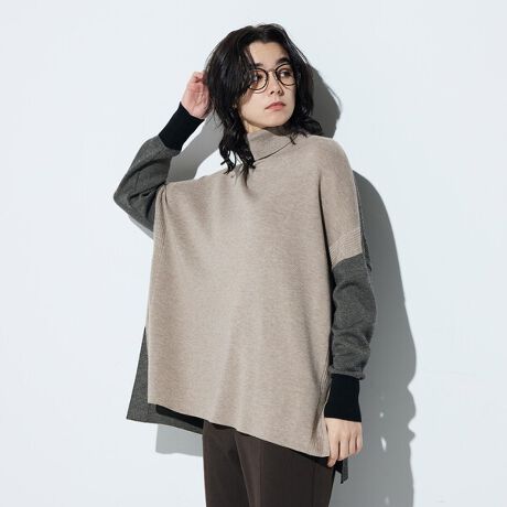 [^ԁF15-59IM17-205]sfUCtOŖnƂ߂ȃ{[_[~bNXoCJ[jbgłBʂ猩ƌ납猩̈ۂςꖇő݊̂^[gvI[o[łBWbvJ[fBKiiԍ:15-59IM16-205jl̃X[X҂݂Ŋ炩Ȏ̕ҒnŁA^[glbNł`N`NȂ܂BI[o[VGbg̐gƍאg̑ŃnfUCŁAR[g̃Ci[ɂ߂̈ꒅłBsfށtE[፬ȂZ~іaтłĂ̂œKxɖĉ݂̎łBׂŔG肪ǂA_炩Ɗ炩̂鎅ɂȂ܂B