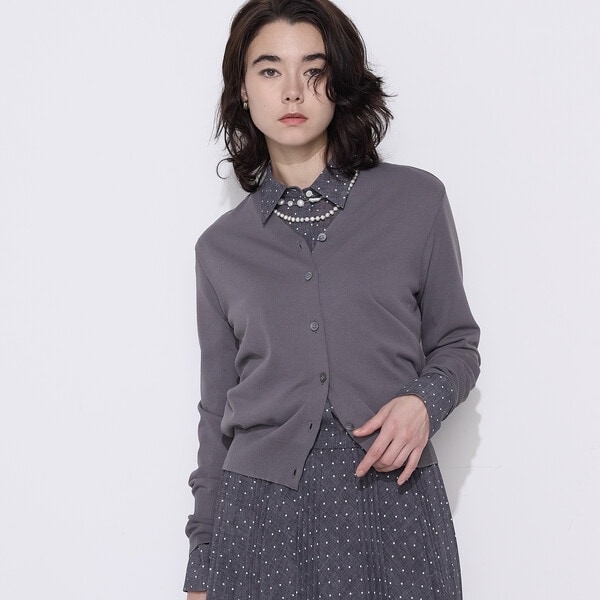 洗える】テンセルストレッチ Vネック カーディガン | 23区(23KU