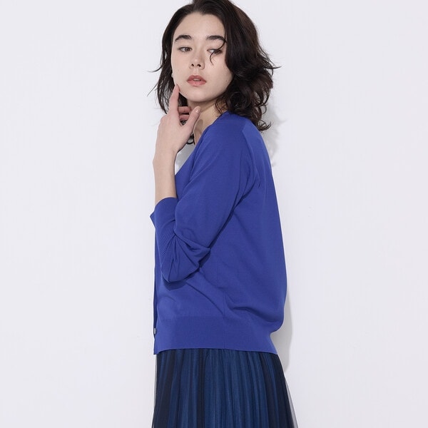 洗える】テンセルストレッチ Vネック カーディガン | 23区(23KU