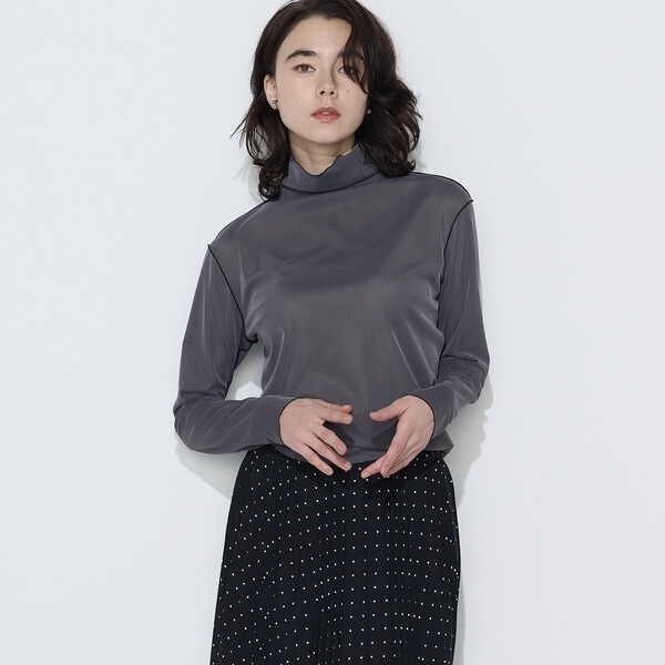 2WAY】ウールスムースジャージー リブ付きプルオーバー | K.T キヨコ