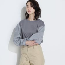 〔 Sサイズ 〕 TCポンチ 異素材プルオーバー