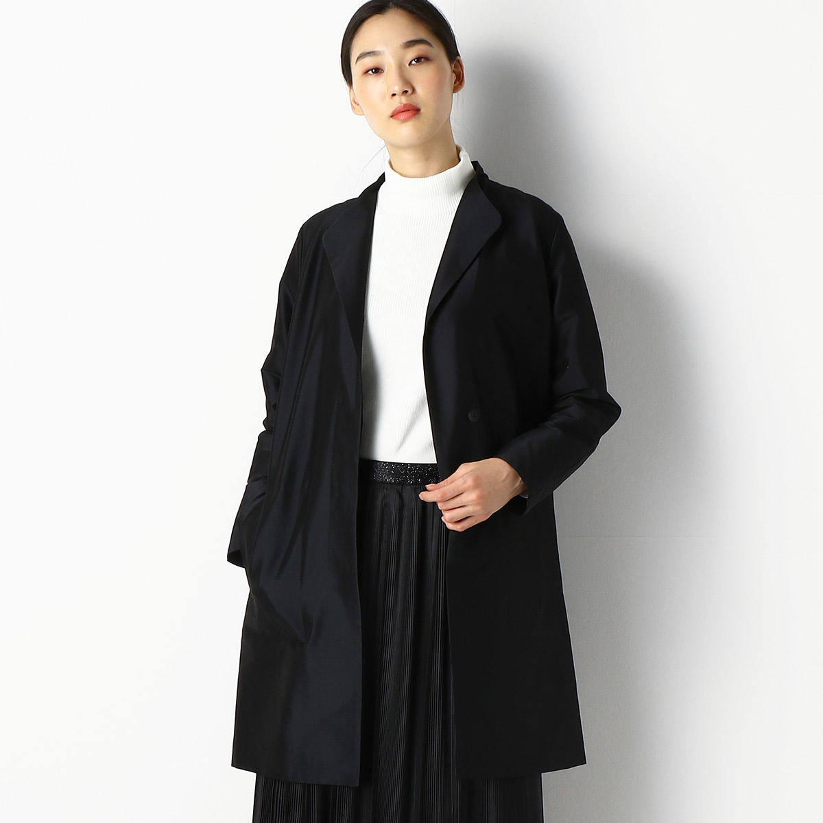 グッズ シャンブレー ロングジャケット Gabardine K.T + コムサ コート