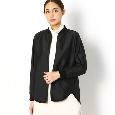 ウォッシャブル】ストレッチタフタ シャツブルゾン | ギャバジン K.T 