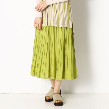 サイズ〕【セットアップ対応】シルキータッチ ニットスカート  