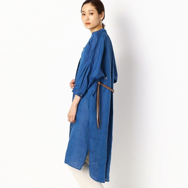 新品【定価3.6万】Gabardine K.T 竹シャンブレー ロングシャツ サイズ〕【洗える】竹シャンブレー ロングシャツ | ギャバジン