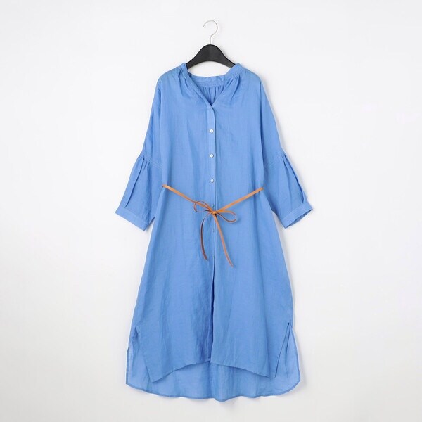 新品【定価3.6万】Gabardine K.T 竹シャンブレー ロングシャツ サイズ〕【洗える】竹シャンブレー ロングシャツ | ギャバジン