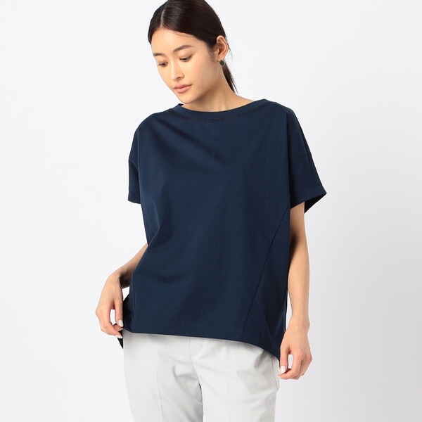 ギャバジン K．T/〔 +サイズ 〕 【洗える】ラメステッチ プルオーバー サイズ 〕 【洗える】ラメステッチ プルオーバー | ギャバジン K.T