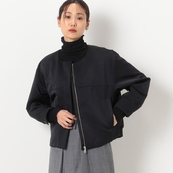 レディース ⭐︎Gabardine K.T⭐︎ポコポコラミーショートブルゾン黒