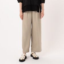 【セットアップ対応】麻調合繊ワイドパンツ