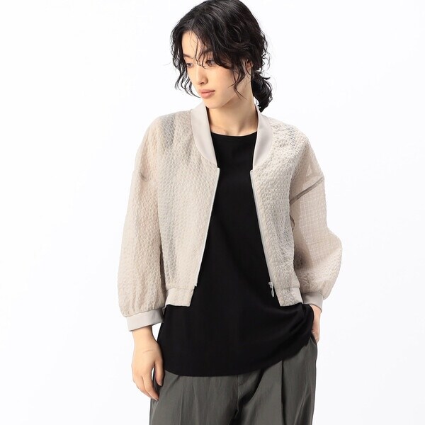 【Gabardine K.T】ポンポコラミーショートブルゾン ポコポコラミー ショートブルゾン | ギャバジン K.T(Gabardine