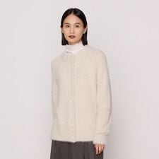 ギャバジン K.T(Gabardine K.T)の〔 +サイズ 〕 マイクロナイロンフェザー フェザーヤーン2wayカーディガン