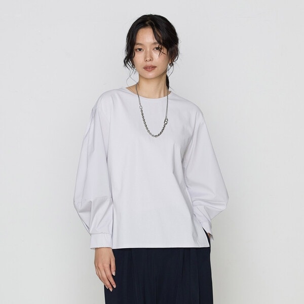 サイズ 〕 プレーティング天竺 ドッキングプルオーバー | ギャバジン