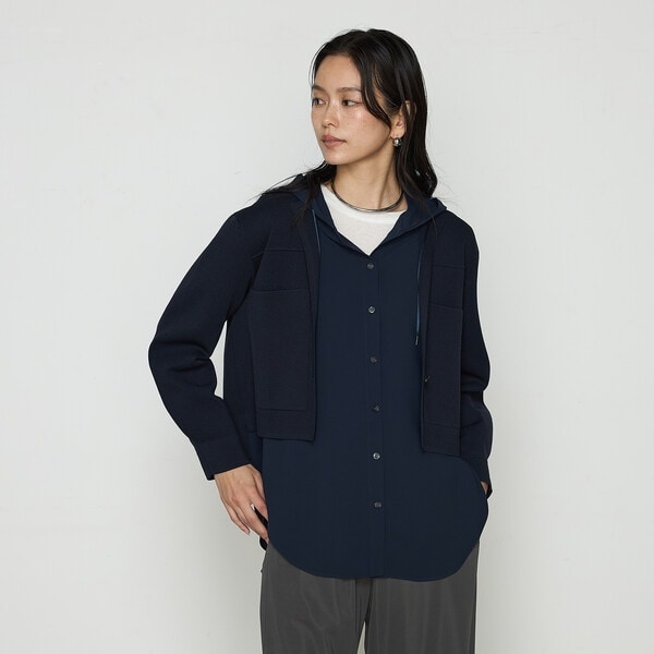 サイズ 〕 ブライトストレッチヤーン ミラノリブシャツジャケット