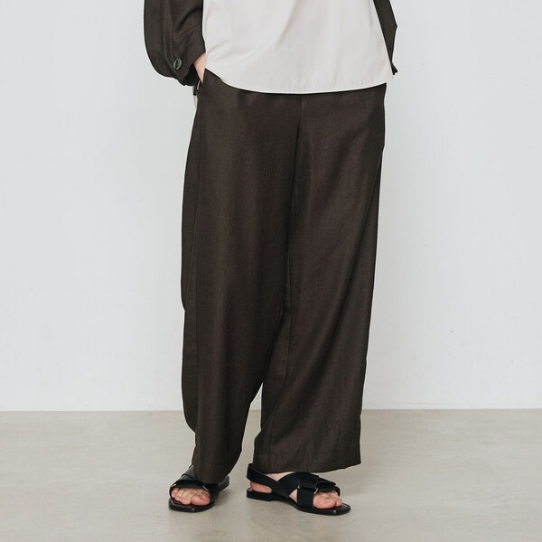 ギャバジン K.T] 2WAY トリアセタイプライター ワイドパンツ 2WAY