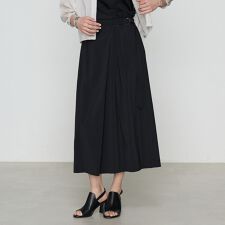 〔 +サイズ 〕 【セットアップ対応】ナイロン2WAYストレッチ ラップ風スカート